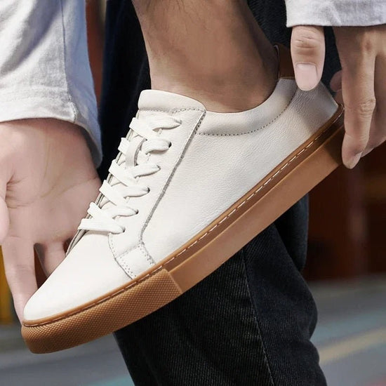 Men's breathable genuine leather casual shoes