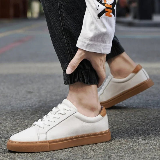 Men's breathable genuine leather casual shoes