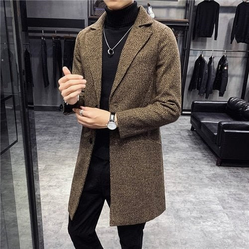 Men's british-style overcoat