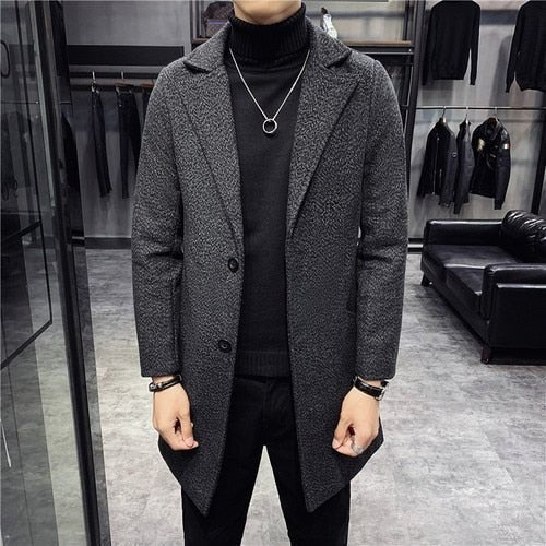 Men's british-style overcoat