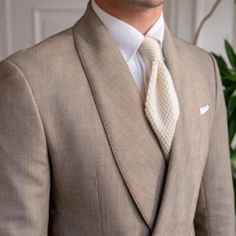 Men's British-Style Two-Piece Wedding Suit