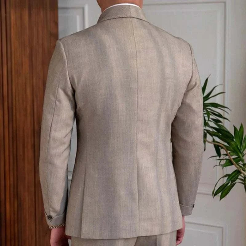 Men's British-Style Two-Piece Wedding Suit
