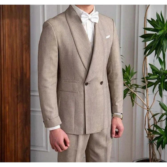 Men's British-Style Two-Piece Wedding Suit