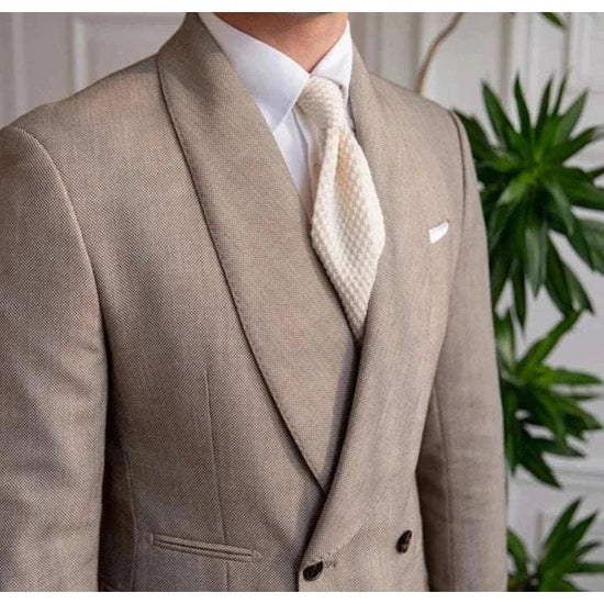 Men's British-Style Two-Piece Wedding Suit