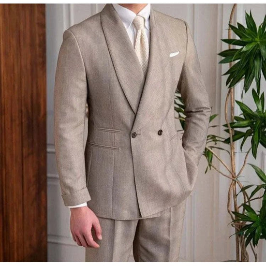 Men's British-Style Two-Piece Wedding Suit