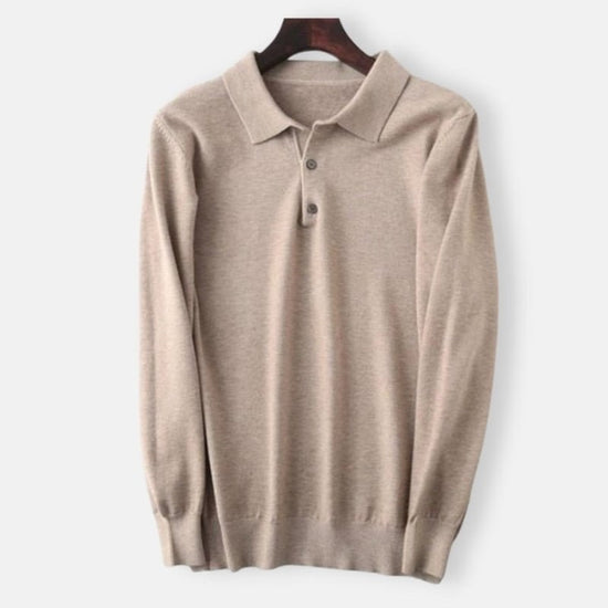 Men's cashmere-cotton blend sweater