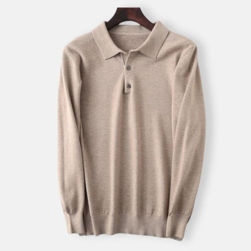 Men's cashmere-cotton blend sweater