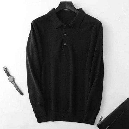 Men's cashmere-cotton blend sweater