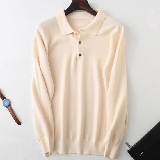 Men's cashmere-cotton blend sweater