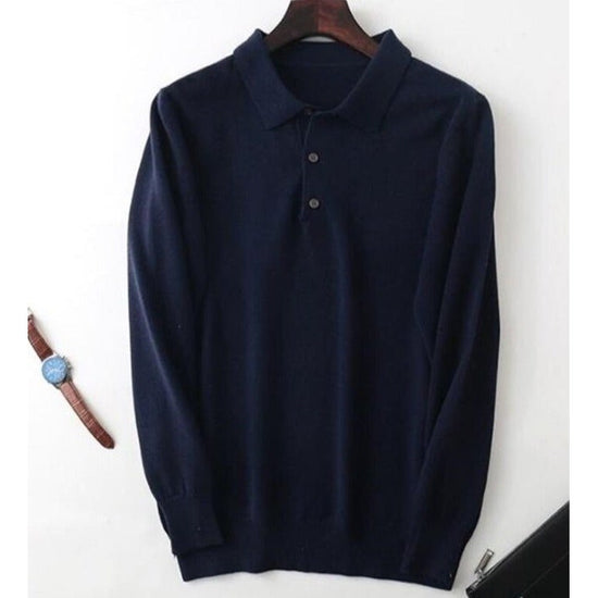 Men's cashmere-cotton blend sweater