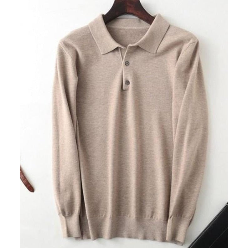 Men's cashmere-cotton blend sweater