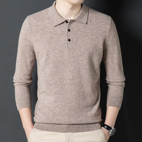 Men's cashmere-cotton blend sweater