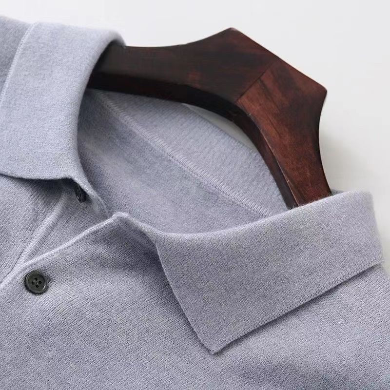 Men's cashmere-cotton blend sweater