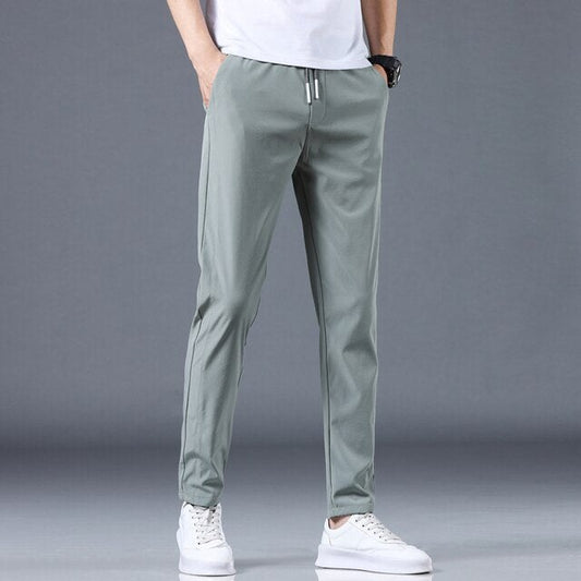 Men's casual slim-fit trousers