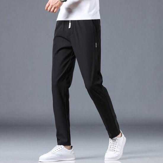 Men's casual slim-fit trousers