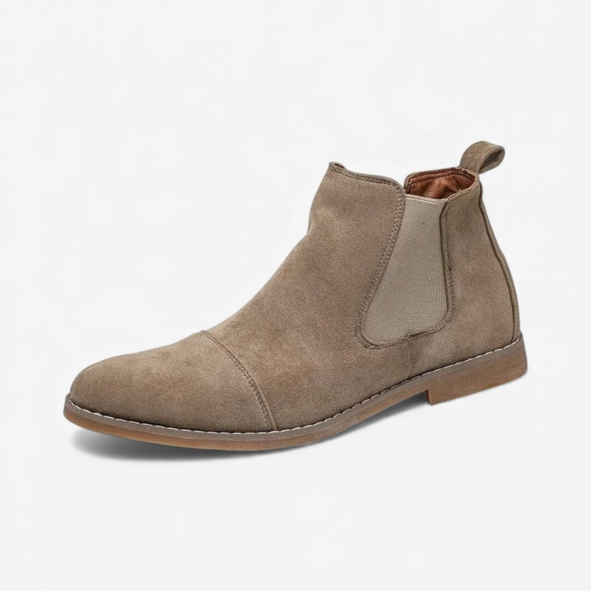 Men's chunky suede chelsea boots