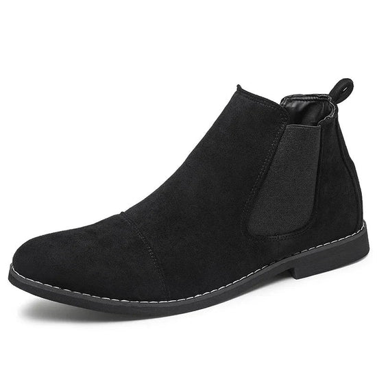 Men's chunky suede chelsea boots