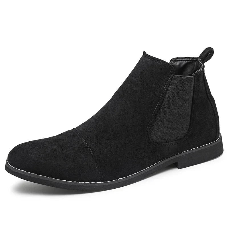 Men's chunky suede chelsea boots