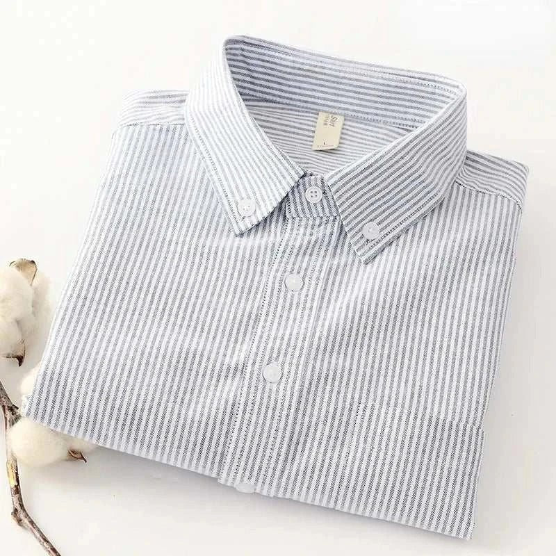 Men's Cotton-Blend Slim-Fit Business Shirt