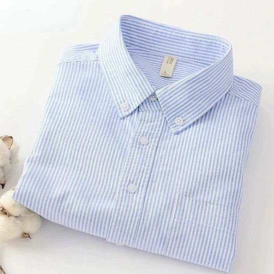 Men's Cotton-Blend Slim-Fit Business Shirt