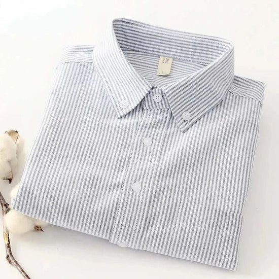 Men's Cotton-Blend Slim-Fit Business Shirt