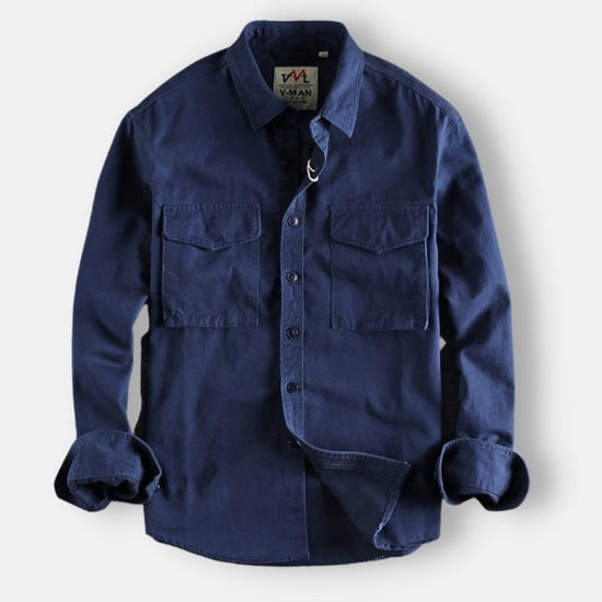 Men's cotton cargo shirt