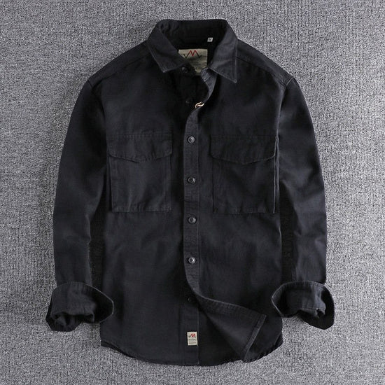 Men's cotton cargo shirt