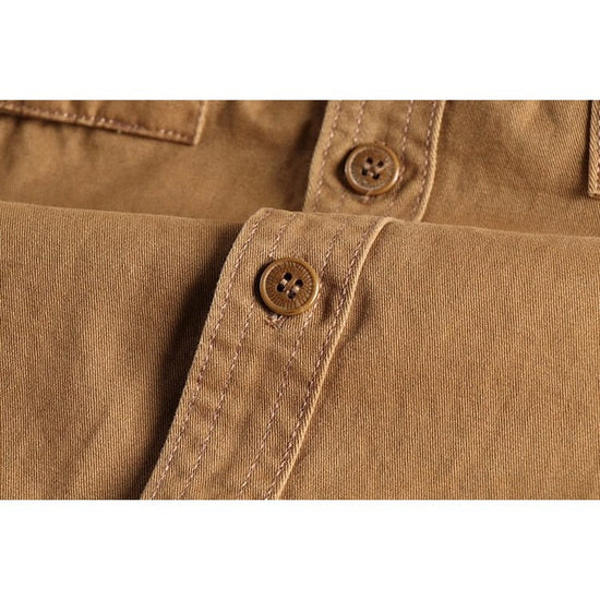 Men's cotton cargo shirt