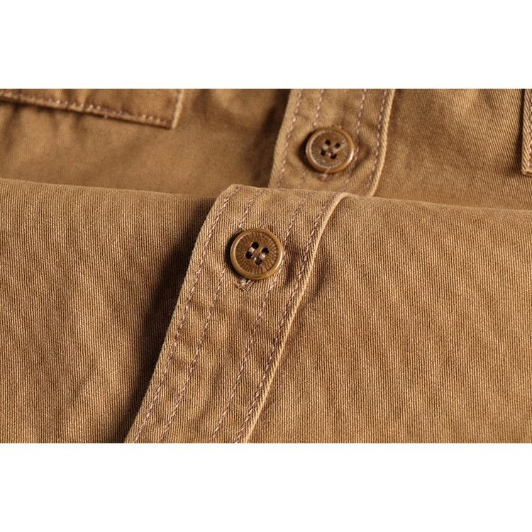 Men's cotton cargo shirt