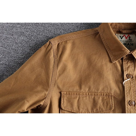 Men's cotton cargo shirt
