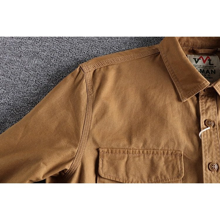 Men's cotton cargo shirt