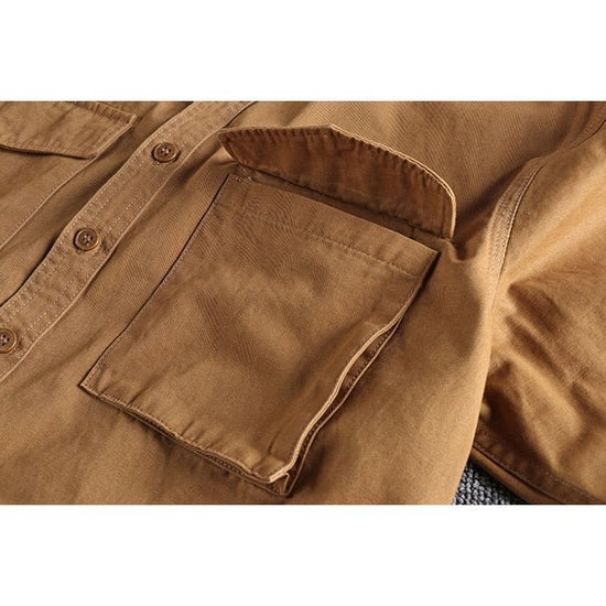 Men's cotton cargo shirt