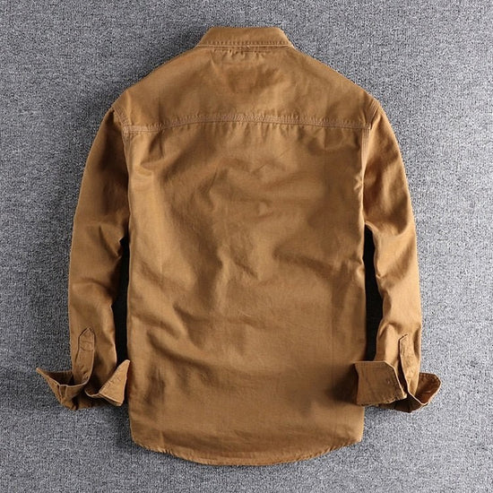 Men's cotton cargo shirt