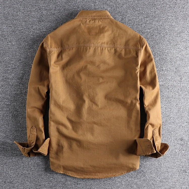 Men's cotton cargo shirt