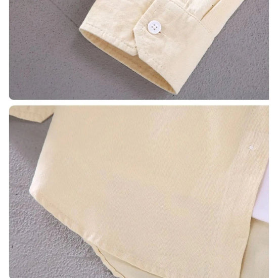 Men's cotton long-sleeve overshirt
