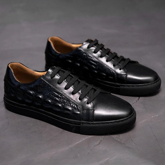 Men's cowhide leather casual shoes