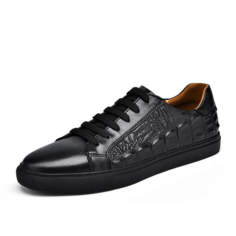 Men's cowhide leather casual shoes