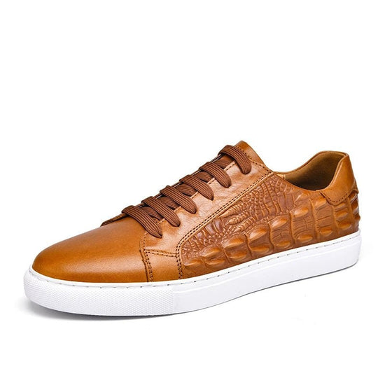 Men's cowhide leather casual shoes