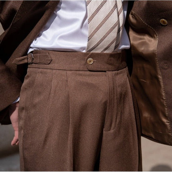 Men's double-breasted business suit