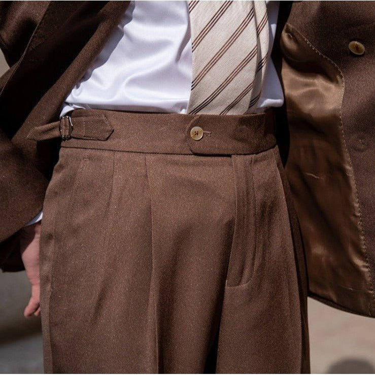Men's double-breasted business suit