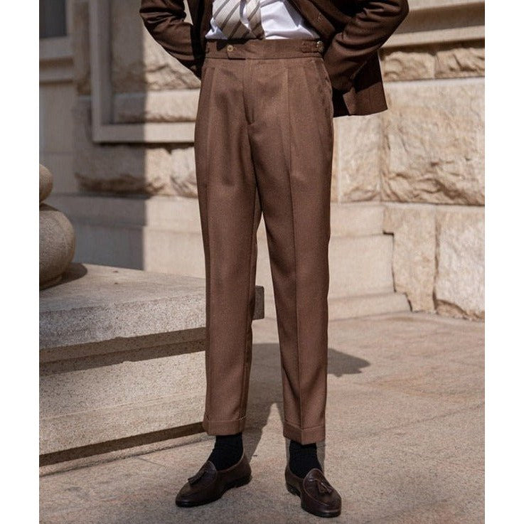Men's double-breasted business suit