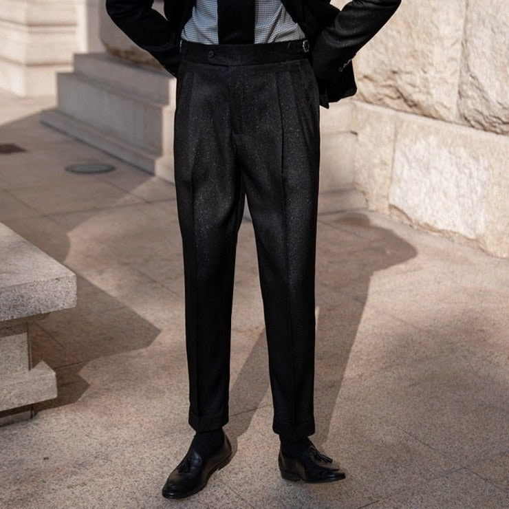 Men's double-breasted business suit