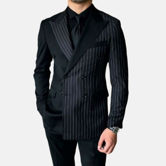 Men's Double-Breasted Two-Piece Event Suit