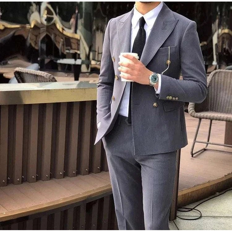 Men's elegant wedding suit