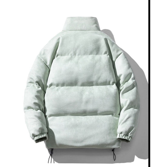 Men's faux-suede puffer jacket