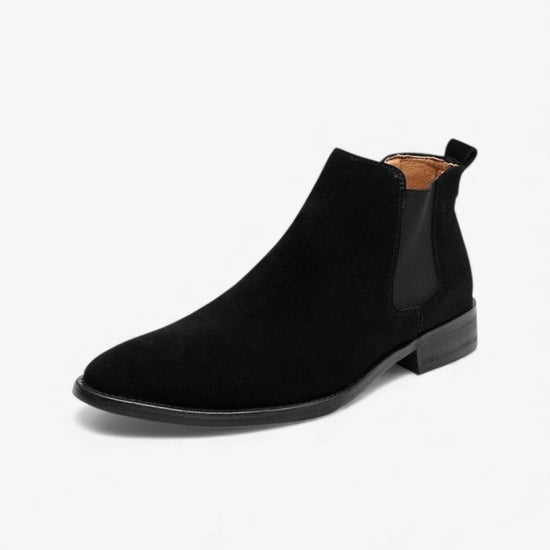 Men's gentleman suede chelsea boots
