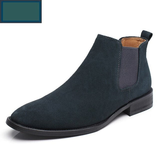 Men's gentleman suede chelsea boots