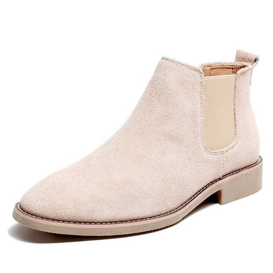 Men's gentleman suede chelsea boots