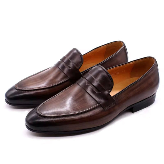 Men's Genuine Leather Penny Loafers