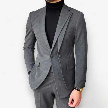 Men's Gray Two-Piece Formal Suit